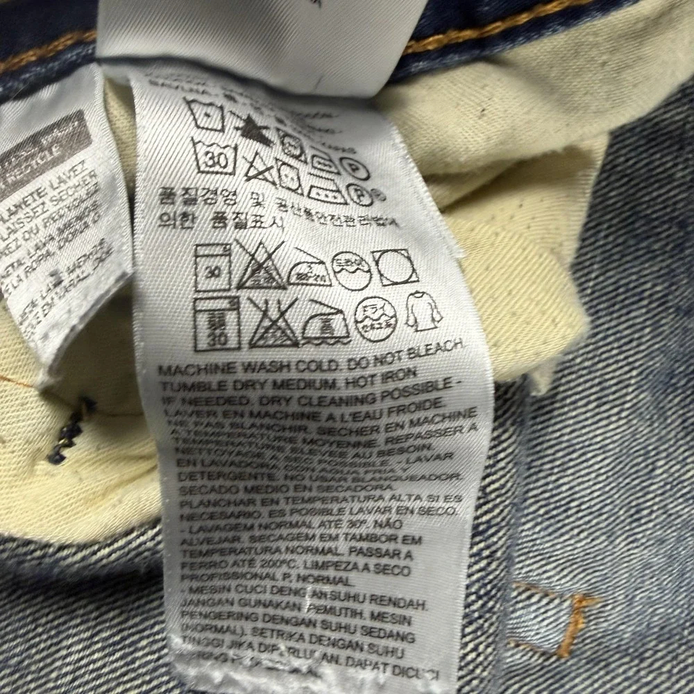 Levi's 569 Shorts Mens 38 Blue‎ Denim Jean Relaxed Fit Bermuda 5 Pocket Casual